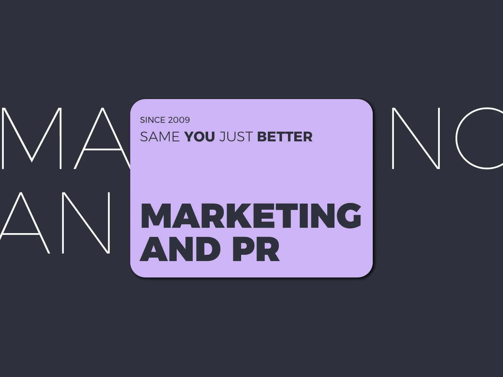 Marketing and PR
