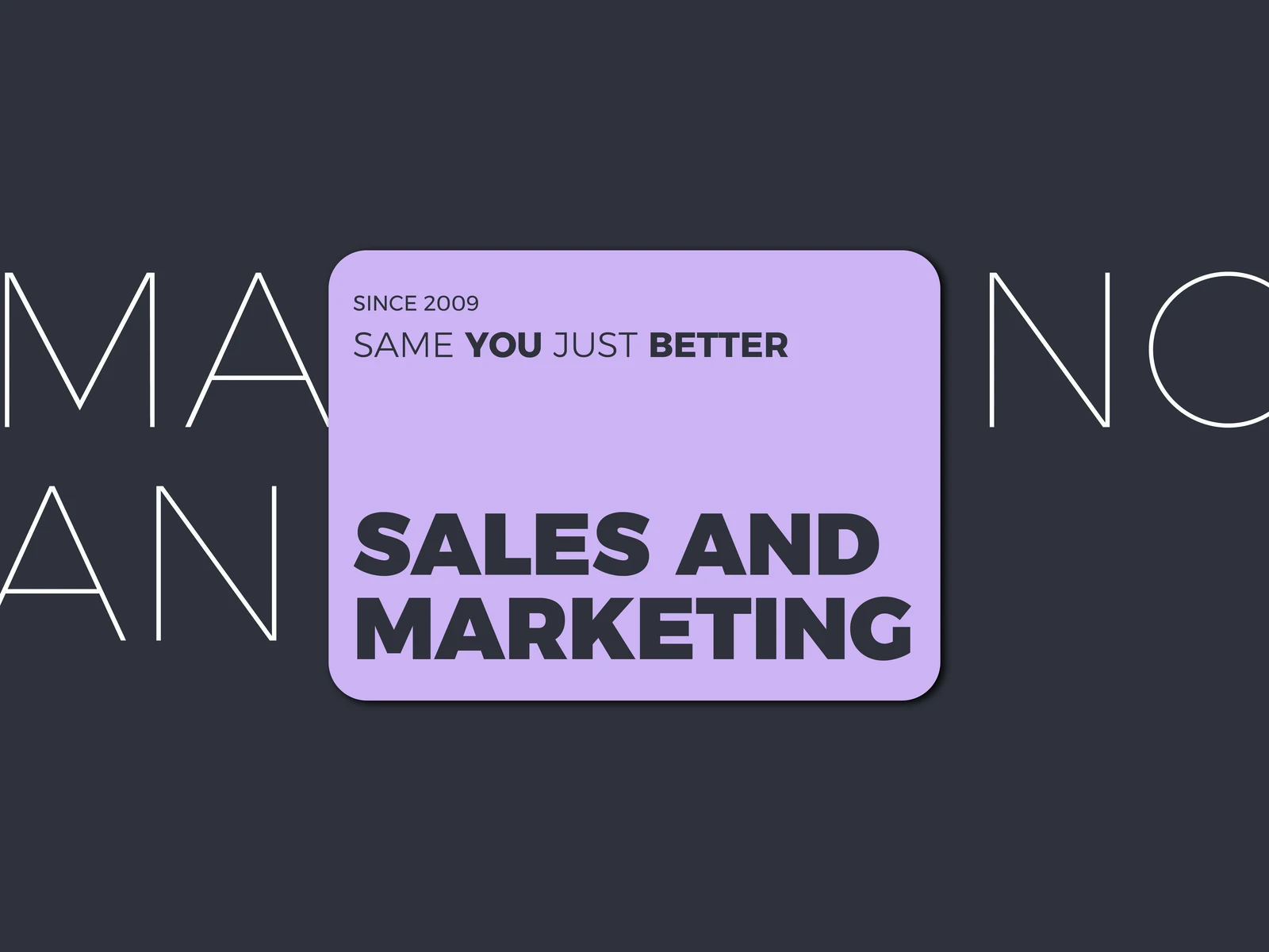 Sales and Marketing